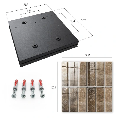 Wall mounted key box Warm tiles