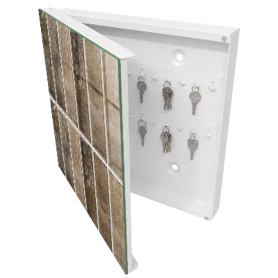 Wall mounted key box Warm tiles