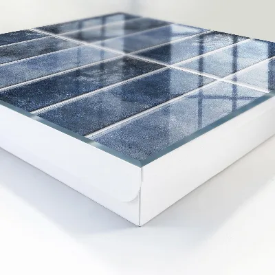 Key cabinet Blue tiles
