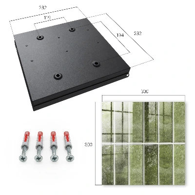 Key box for wall Green tiles
