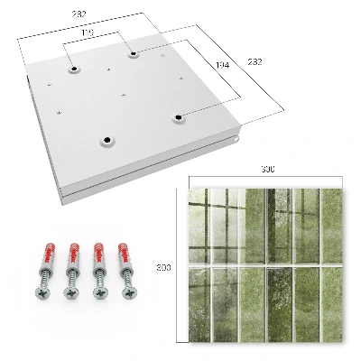 Key box for wall Green tiles