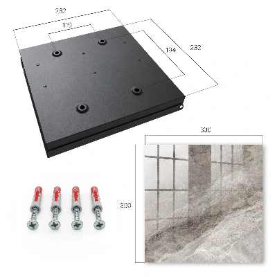 Key box for wall Stone texture