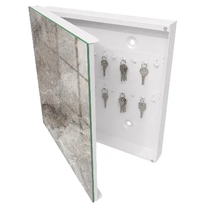 Key box for wall Stone texture