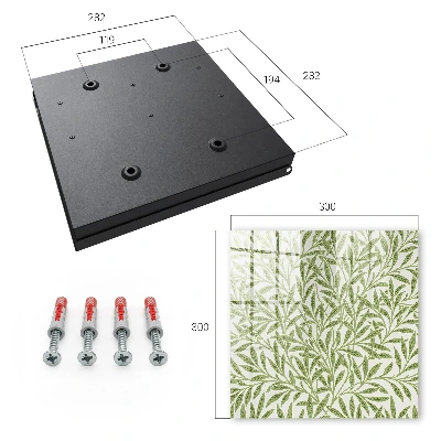 Wall mounted key box Green nature