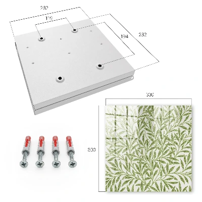 Wall mounted key box Green nature