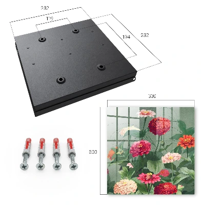 Key cabinet Blooming garden