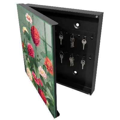 Key cabinet Blooming garden