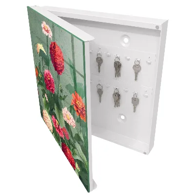 Key cabinet Blooming garden