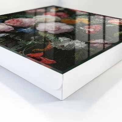 Wall mounted key box Bouquet of flowers