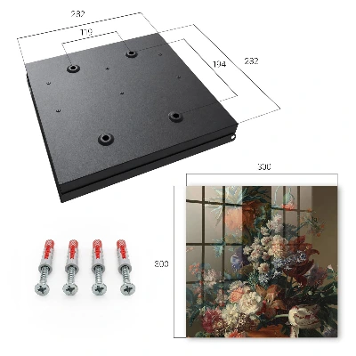 Key cabinet Floral bouquet