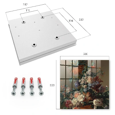 Key cabinet Floral bouquet