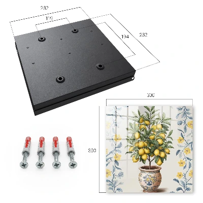 Key box for wall Lemon tree
