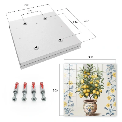 Key box for wall Lemon tree