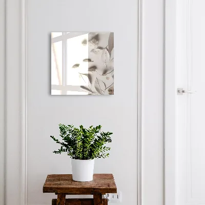 Wall mounted key box White leaves
