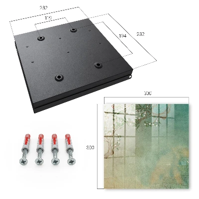 Wall-mounted key box blooming tree design