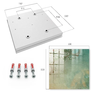 Wall-mounted key box blooming tree design