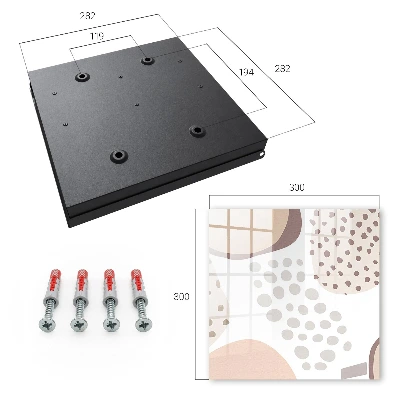 Wall mounted key box Organic shapes