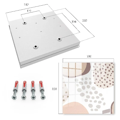 Wall mounted key box Organic shapes