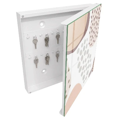Wall mounted key box Organic shapes