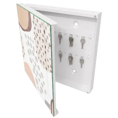 Wall mounted key box Organic shapes