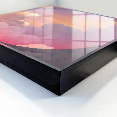 Wall-mounted key box ethereal clouds design