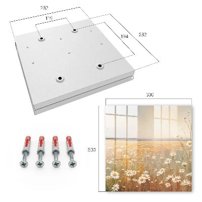 Key box for wall Floral meadow