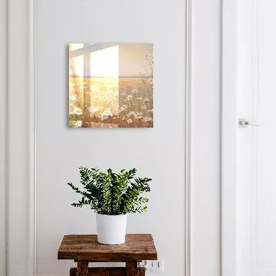 Wall-mounted key box floral meadow design