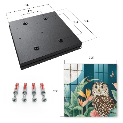 Wall mounted key box Exotic landscape