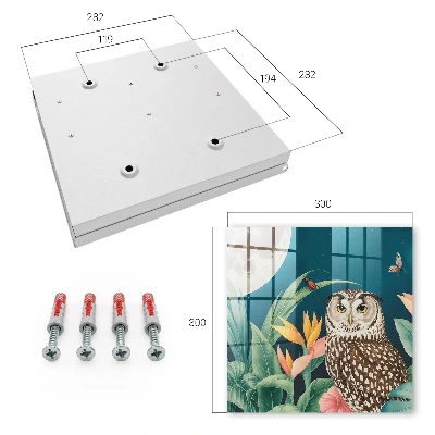 Wall mounted key box Exotic landscape