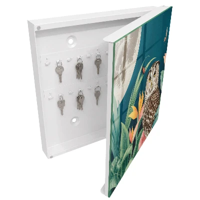 Wall mounted key box Exotic landscape