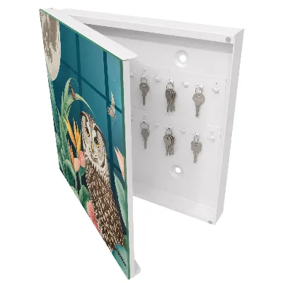 Wall mounted key box Exotic landscape