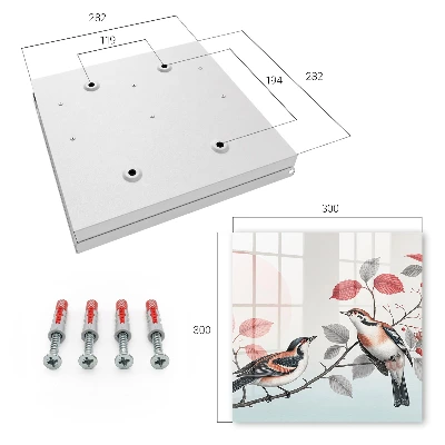 Key cabinet Birds nature