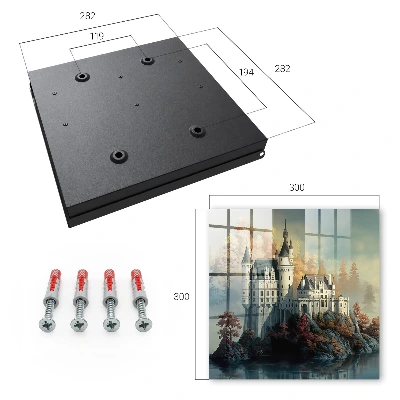 Key box for wall Castle in autumn