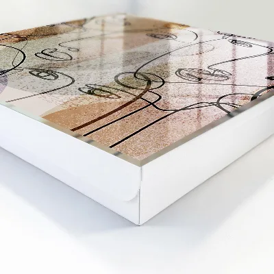 Wall mounted key box Line art
