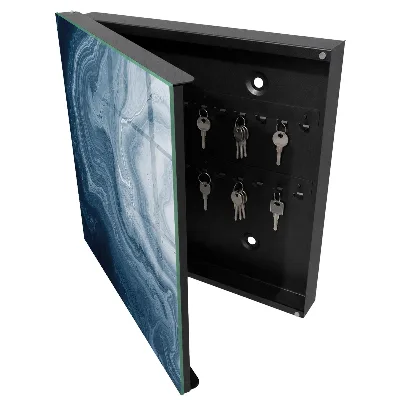 Key cabinet cosmic swirl design