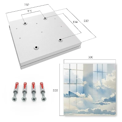 Key box for wall Clouds sky