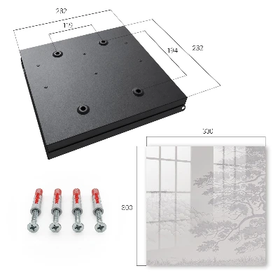 Wall mounted key box Castle landscape