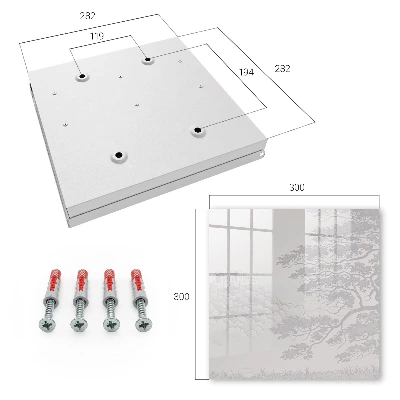 Wall mounted key box Castle landscape