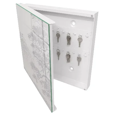 Wall mounted key box Castle landscape