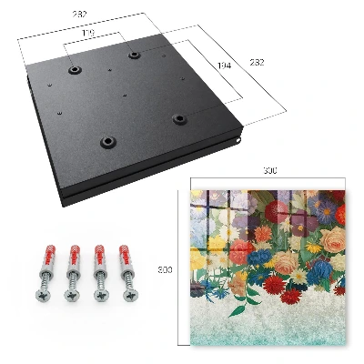 Key cabinet Floral paradise