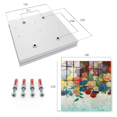Key cabinet floral paradise design