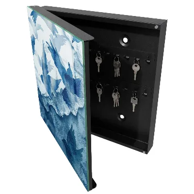 Wall mounted key box Watercolor birds