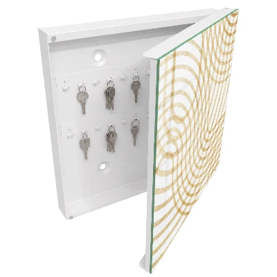 Key cabinet Swirling lines
