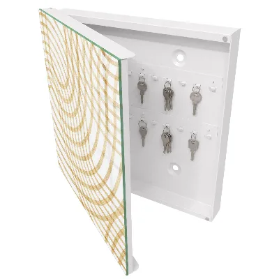Key cabinet swirling lines design