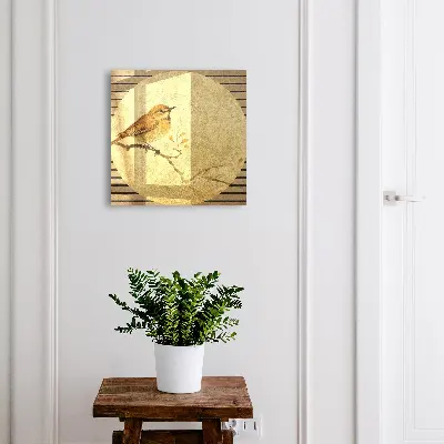 Wall mounted key box Cream bird