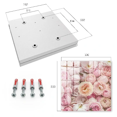 Key box for wall Rose charm