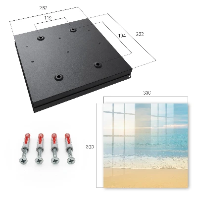 Key box for wall Morning landscape