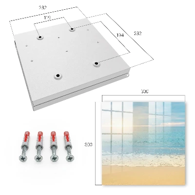 Key box for wall Morning landscape