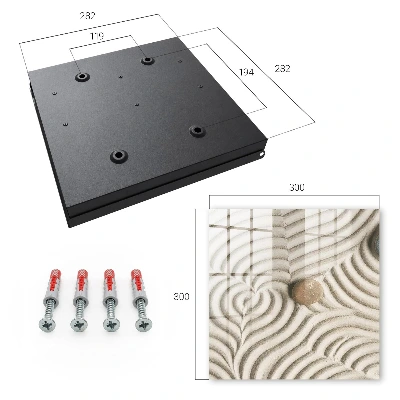 Wall mounted key box Zen composition
