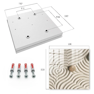 Wall mounted key box Zen composition